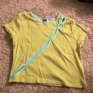 Lime green top — XL